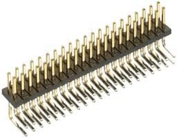 Headers &amp; Wire Housings 10+10 DIL PIN HDR HORIZ Au/Sn (1 piece)