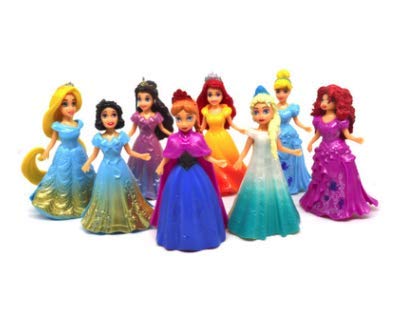 Adu 8 Change Princess Anna Aisha 8 Snow White Long Hair Cinderella