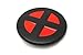 X-Men Red Black Round Belt Buckle Xmen Logo X