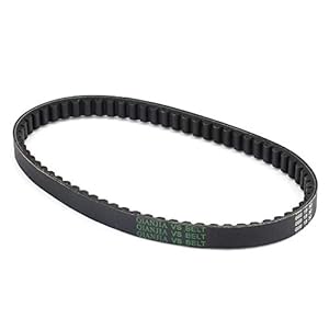 HGY Zwart rubber aandrijfriem compatibel met GY6 50CC 139QMB Scooter 669-18-30