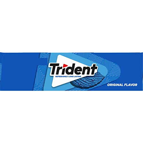TRIDENT FLAVOR SUGAR FREE GUM PACKS OF 14 PIECES TOTAL PIECES, ORIGINAL, 168 COUNT, (PACK OF 12)