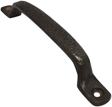 JC Handle 10 Pack Cast Iron Metal 166mm Pulls Vintage Black Wood Gate Door Furniture Handles WA2050