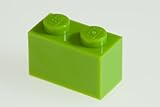 200x Lego Bright Yellowish-Green (Lime) 1x2 Bricks Super Pack
