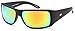 GAMMA RAY OPTICS Polarized Sunglasses Sport Wrap Mirror Lens