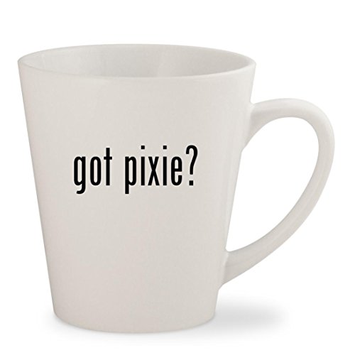 got pixie? - White 12oz Ceramic Latte Mug Cup