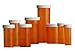 Pharmacy Prescription Vials with Child Resistant Push Down and Turn Caps (13 DRAM, 12 PCS)