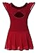 DANSHOW Girls’ Ballet Dance Leotards with Flutter Sleeve Petal Skirt and Bowknot Back