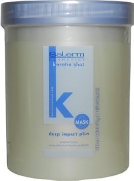 SALERM KERATINA MASCARILLA Deep Impact 1000 ml Keratin Shot Lifting Capilar