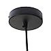 Smart & Green Lighting, Industrial Metal Pendant Light, Antique Style Lampshades Fit for Edison Bulb, Kitchen Light Fixtures,Black, 1 Pack