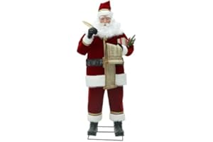 Home Accents Holiday 6ft. Animated Wishlist Santa - English Speaking