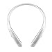LG TONE Platinum HBS-1100 Bluetooth Wireless Stereo Headphones with Harman Kardon Sound- Silver (Renewed)