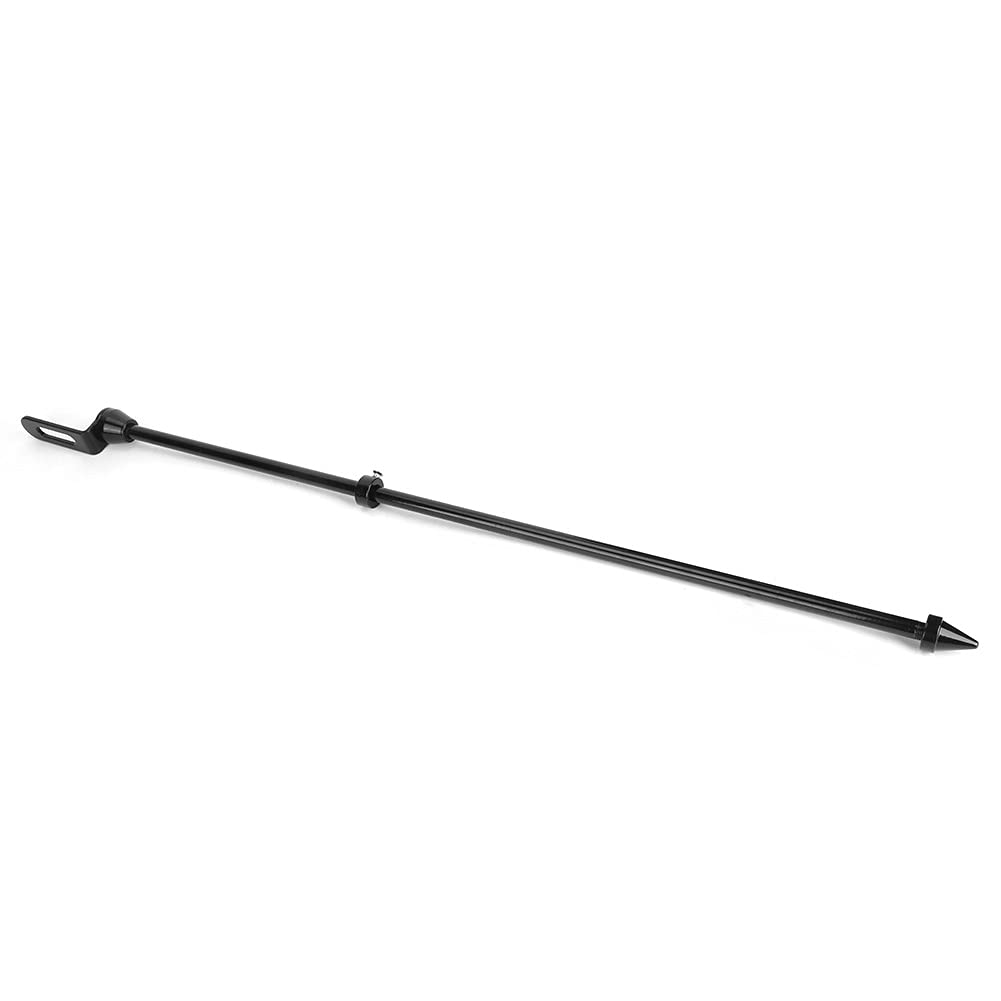 Motorcycle Flagpole Universal Motorcycle Auto Flagpole Rear Luggage Rack Mount Flag Pole Accessory Motorcycle Flag Pole 2 Pack Motorcycle Flag Pole (Black)