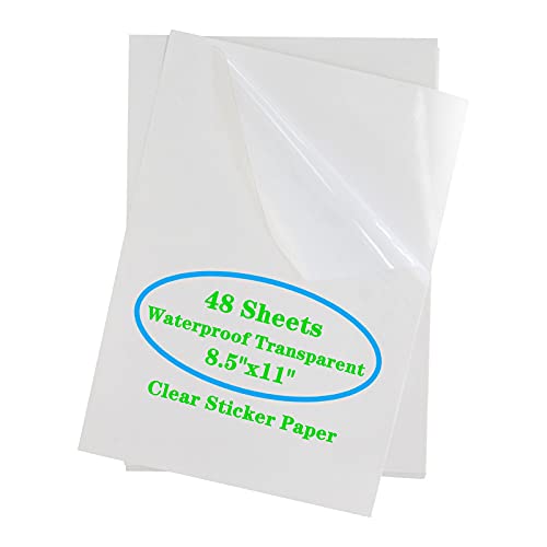 LINGPENG Premium Printable Vinyl Sticker clear Paper Sticker Paper for ...