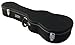 YMC Concert Ukulele Case Hardshell Case with Plush Interior and Storage - Black