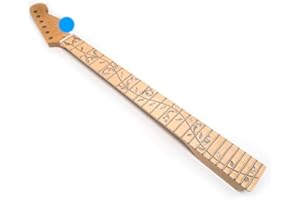 YUEMIYA Natural Maple 24 Fret Electric Guitar Neck for ST Guitar Neck with Tree of Life Inlay for Electric guitars Replacement parts