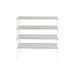 Seville Classics 2-Tier Resin Slat Utility Shoe Rack, White