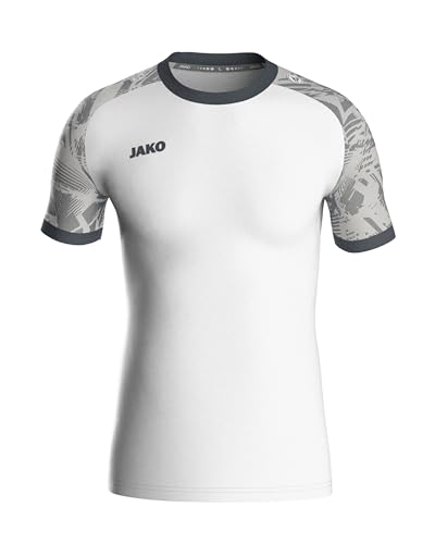 JAKO - Trikot Iconic, Camiseta Niños Unisex, weißSoft GreyAnthra Light