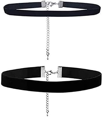 Liuxn Velvet chokers black band choker 