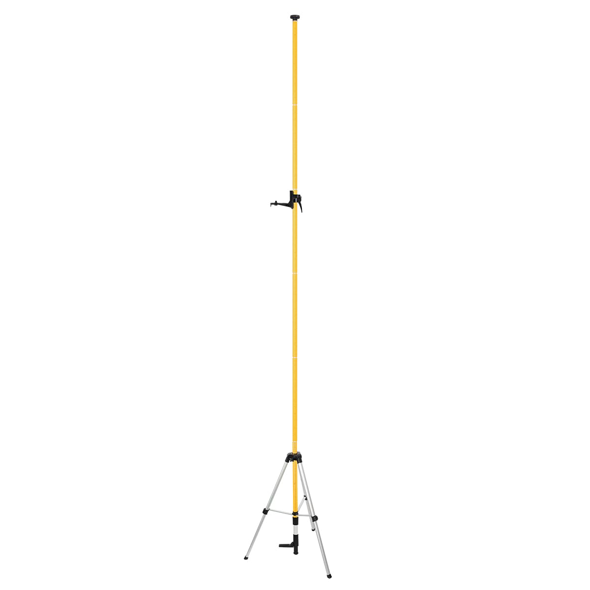 Photo 1 of 12 Ft./3.7M Professional Lasers Level Pole with Tripod, Adjustable Telescoping Pole for Leveling Tools, Multi-functional Fine-tuning Bracket with 1/4” and 5/8” Thread Adapters, Includes Carrying Bag