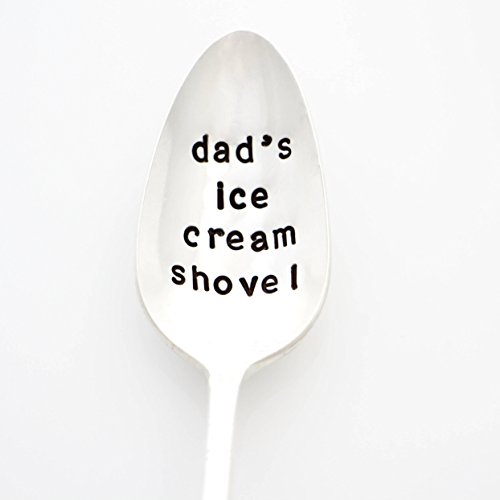 image for Milk & Honey Luxuries Dad's Ice Cream Shovel. Hand Stamped Father's Da