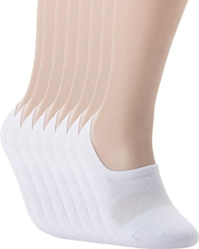 Pro Mountain No Show Socks Size L White Pack Women Men Cotton