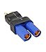 Elitee EC5 Female to T Plug Deans Male Connector EC5 Battery Charger No Wire Adapter for RC Lipo Battery 4 Pcs