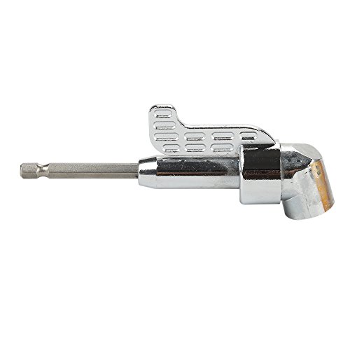 Breynet Right Angle Drill,105 Degree Multifunction Right Angle Driver with 1/4inch Hex Bit Socket Screwdriver Holder Adapter + Socket Adapter Impact Hex Shank Drill Bits Bar Set 1/4" 3/8" 1/2" Bits - Thumbnail 4