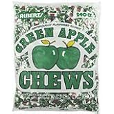 Albert's Fruit Chews - Green Apple Flavor (240 Candies)