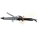 MHU Pro Curling Iron 1.25 Inch Instant Heat, Hair Curler Waver Travel Tourmaline Ceramic Variable 280 to 410F, Hair Curling Wand Barrel Salon Big LED Dispaly Cool Tip Stand Black