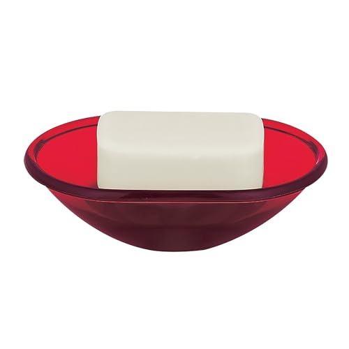 Spirella Toronto Soap Dish Red, Red