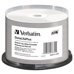 Verbatim 43734 DVD-R Rohlinge (4,7 GB DL, 16x wasserabweisende Oberfläche 50er Spindel)