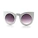 Oversized Round Cateye Sunglasses Womens Vintage Retro Eyewear