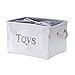 INough Toy Storage for Kids Toy Box Lightweight Collapsible Toy Storage Organizer Toys Bin with Handle, Storage Baskets for Kids, Boys, Girls, Nursery Room (Large, Toys)