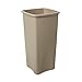 Rubbermaid Commercial Products Untouchable Square Trash Can 23G Black, for Offices/Mailrooms/Schools/ClassroomsAreas of High Waste Generation