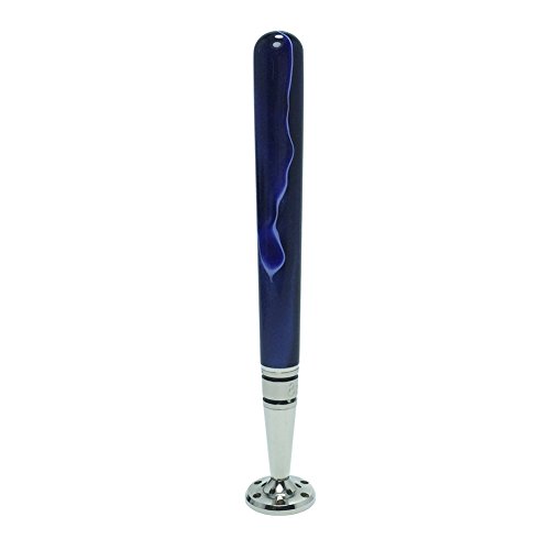 FULUSHOU 2 In 1 Club Type Tobacco Pipe Metal Pressure Bar Cleaning Tool Blue Acrylic Color , Baseball Bar Type