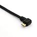 BSHTU Gold Plated USB 2.0 A Left Angle to Micro B Right Angled Cable Data Sync and Charge Cable (Left)