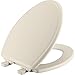 MAYFAIR 1848SLOW 346 Toilet Seat will Slow Close, Never Loosen and Easily Remove, ELONGATED, Durable Enameled Wood, Biscuit/Linen