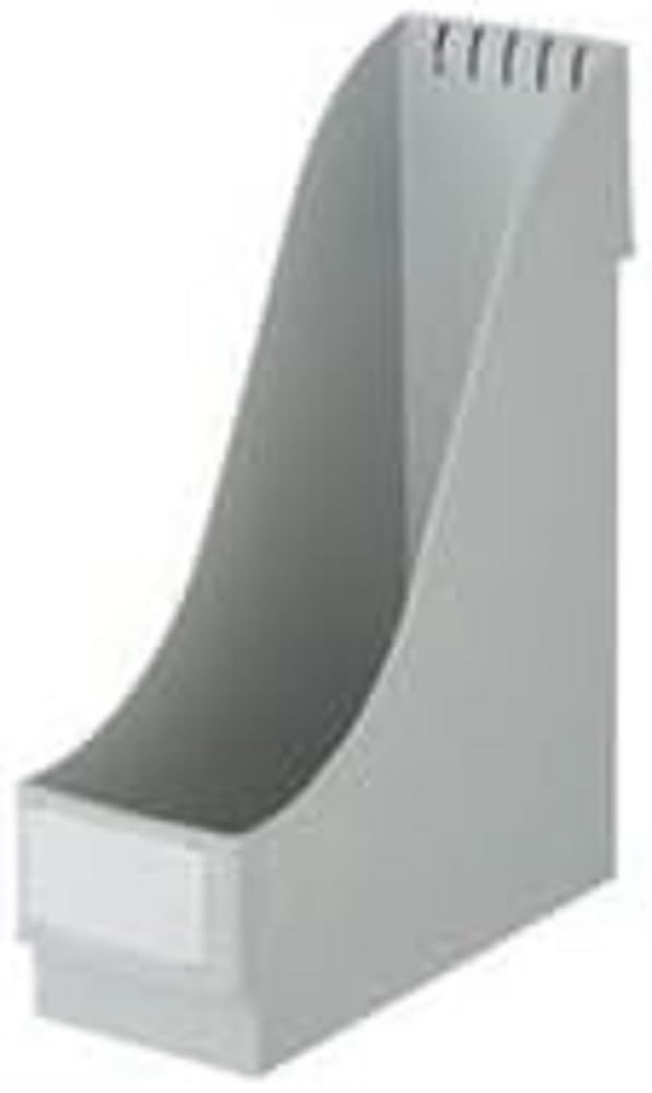 Leitz Magazine File Extra Wide, Pack of 8, Ideal for Storing and Storing Documents, Catalogues and Folders in A4 and US Format, Grey, 24250085
