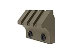 Monstrum Tactical 45 Degree Offset Picatinny Rail Section for Keymod (3 Slot/1.5 inch) (Flat Dark Earth)