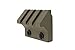 Monstrum Tactical 45 Degree Offset Picatinny Rail Section for Keymod (3 Slot/1.5 inch) (Flat Dark Earth)