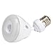 Motion Sensor Light Bulb - SUPERNIGHT E27 5W 29-led PIR Motion Activated Night Lamp for Garage Door Closet Cabinet Porch, 360 Degrees Adjustable,Day White