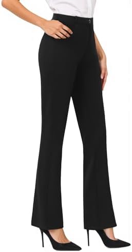 TANGNADE Formal Dress Pants for Women High Waist Slim Fit Suit Pants  Trousers Dressy Casual Business Work Pant Slacks Dress Pants Women Petite  Black S at Amazon Women's Clothing store