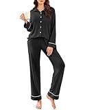 Ekouaer Womens Pajama Sets Long Sleeve Sleepwear