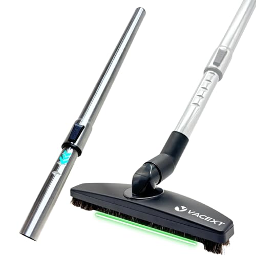 Photo 1 of Vacuum Floor Brush & Extension Wand for Vacuum Cleaners with 1 ¼ inch (1.25'') (32mm) Inner Diameter with Horse Hair Soft Bristles - Hardwood Floor Attachment & Vacuum Extension Tube