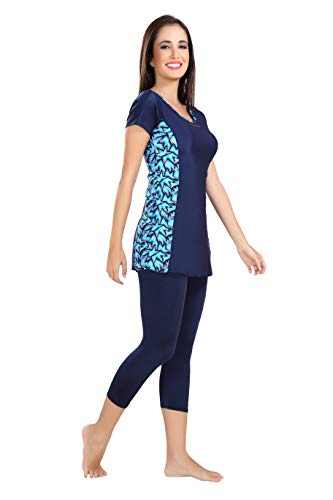 Rovars One Piece Three Fourth Swimming Costume for Women I Removable Pads 3 Rovars One Piece Three Fourth Swimming Costume for Women I Removable Pads - Image 3