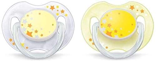Philips Avent Avent Glow in The Dark Night Time Soothers (Multicolor)