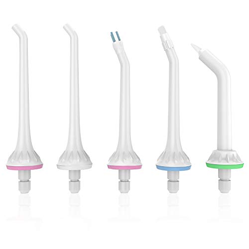 Liberex Water Flosser Replacement Tips Set for Cordless Oral Irrigator FC159, Orthodontic Tip Periodontal Tip Dental Plaque Tip High Pressure Tips, IPX7 Waterproof, 360° Rotation, 5 Pack - Thumbnail 7