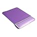 TOP CASE - Rubberized Hard Case for 13-Inch Macbook White A1342 Bundle with Sleeve Bag,Silicone Keyboard Cover,LCD HD Clear Screen Protector and TopCase Mouse Pad - Purple