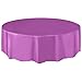 Round Purple Plastic Tablecloth, 84