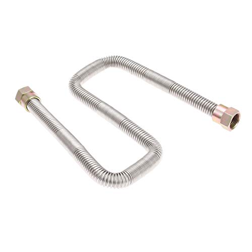 Aupoko Propane Gas Control Valve System Regulator Valve with Hose, Gas Safety Valve with Female Flare Thread 5/8-18UNF and 24" Whistle Free Flex Line, Fit for Gas Grill, Heater, Fire Pit, Fireplace